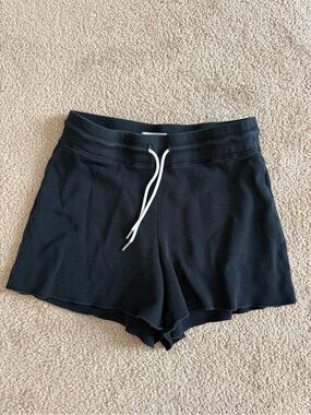 EUC MATE the Label Black Waffle Knit Shorts Size Small